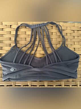 lululemon athletica Charcoal Strappy Sports Bra